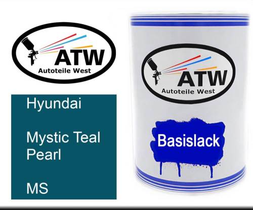 Hyundai, Mystic Teal Pearl, MS: 500ml Lackdose, von ATW Autoteile West.